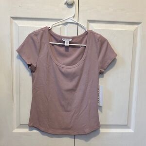 Athleta Signature Rib Scoop Tee